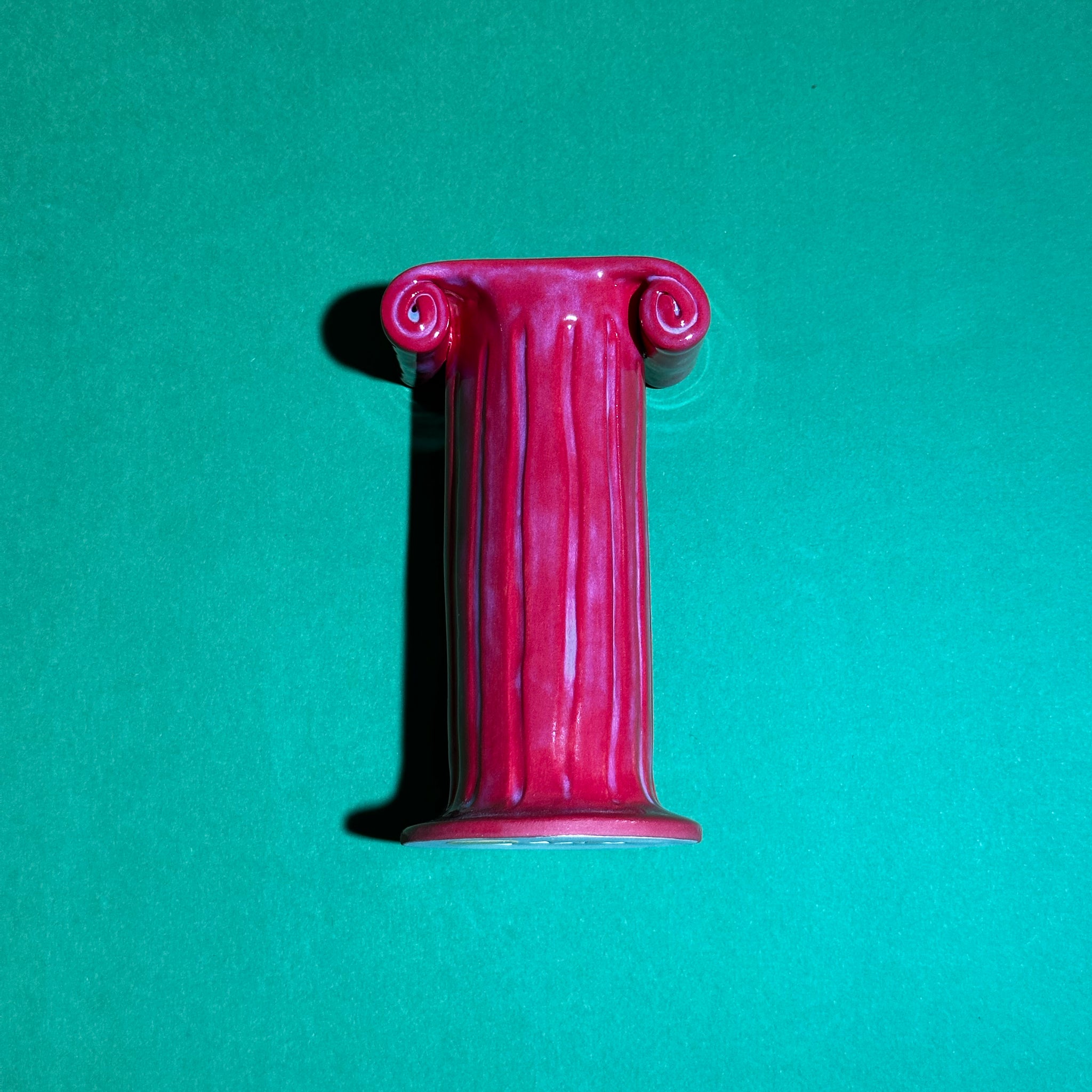 Mini Red Pillar Candle Holder (SECOND SALE)